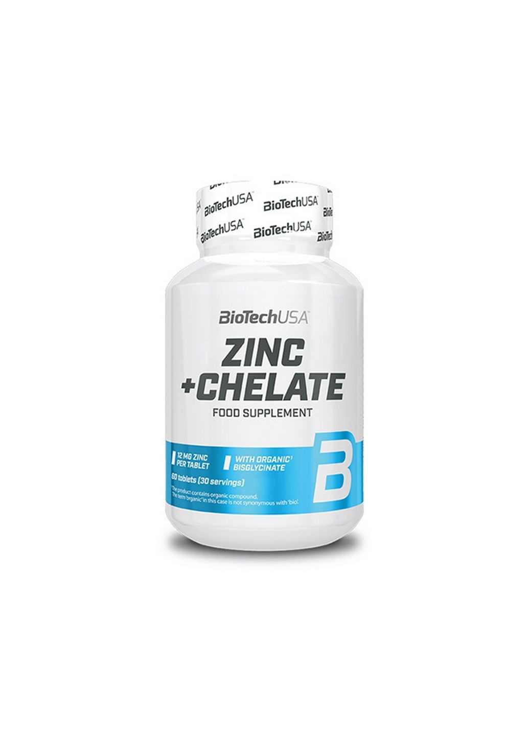 Вітаміни та мінерали Zinc + Chelate, 60 таблеток Biotech (293482415)