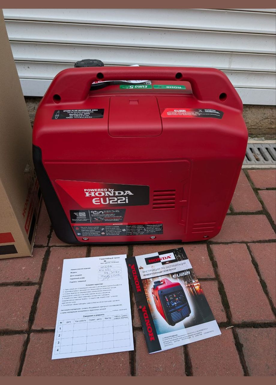 Генератор бензиновий інверторний ручний стартер 2,2 кВт (1907911195) Honda EU22i (326811476)