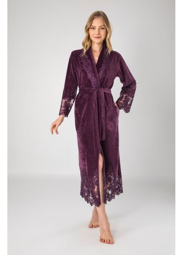 Халат женский хлопок/бамбук Модель черный, s Nusa 0383 (364968109)