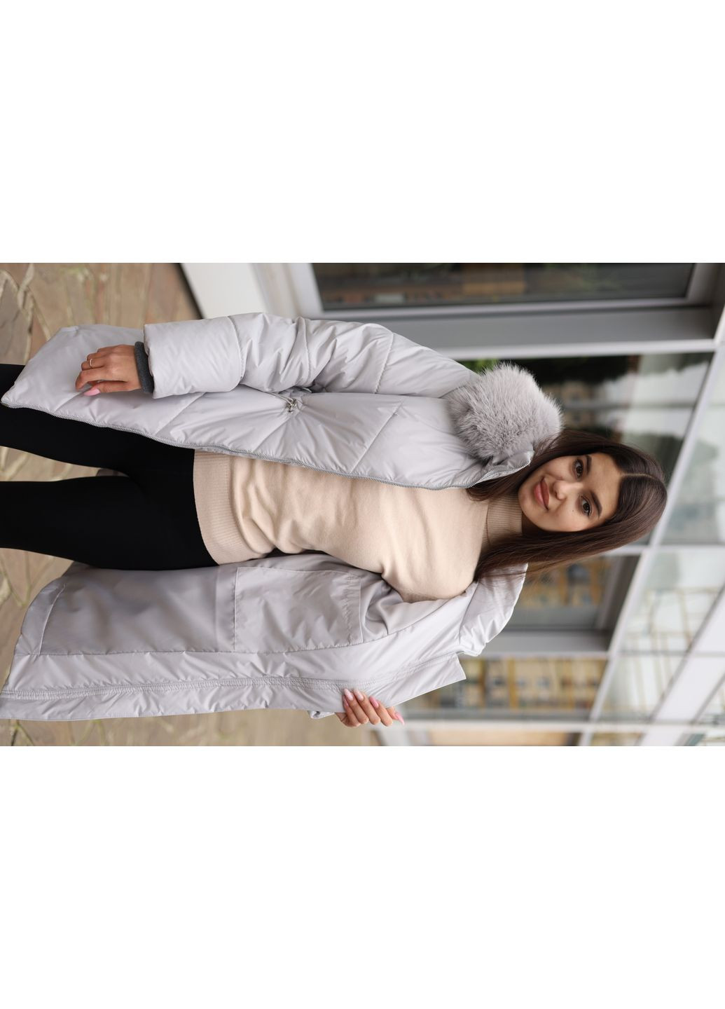 Сіра зимня куртка MN