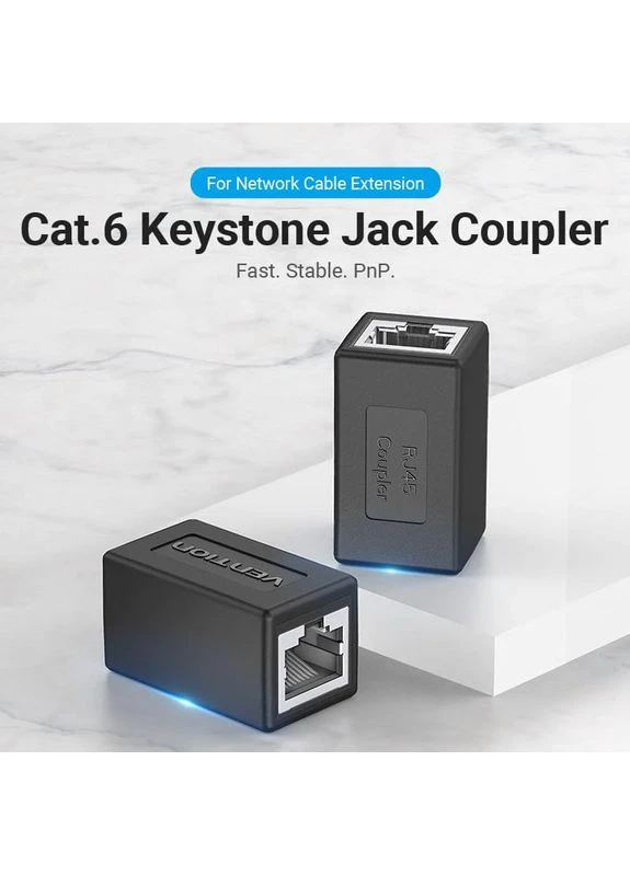 З'єднувач витої пари Keystone Jack Coupler Black (IPVB0) Vention Cat.6 FTP (372683950)