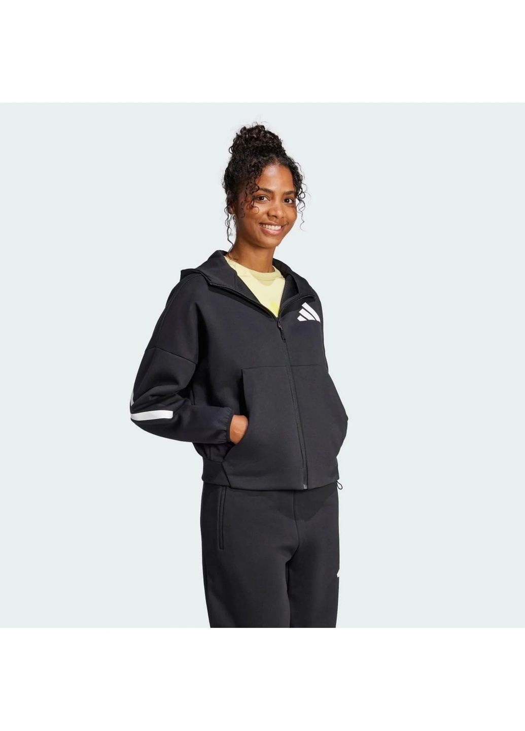 Толстовка жіноча Z.N.E. Full-Zip Black JC5392 adidas (365963354)