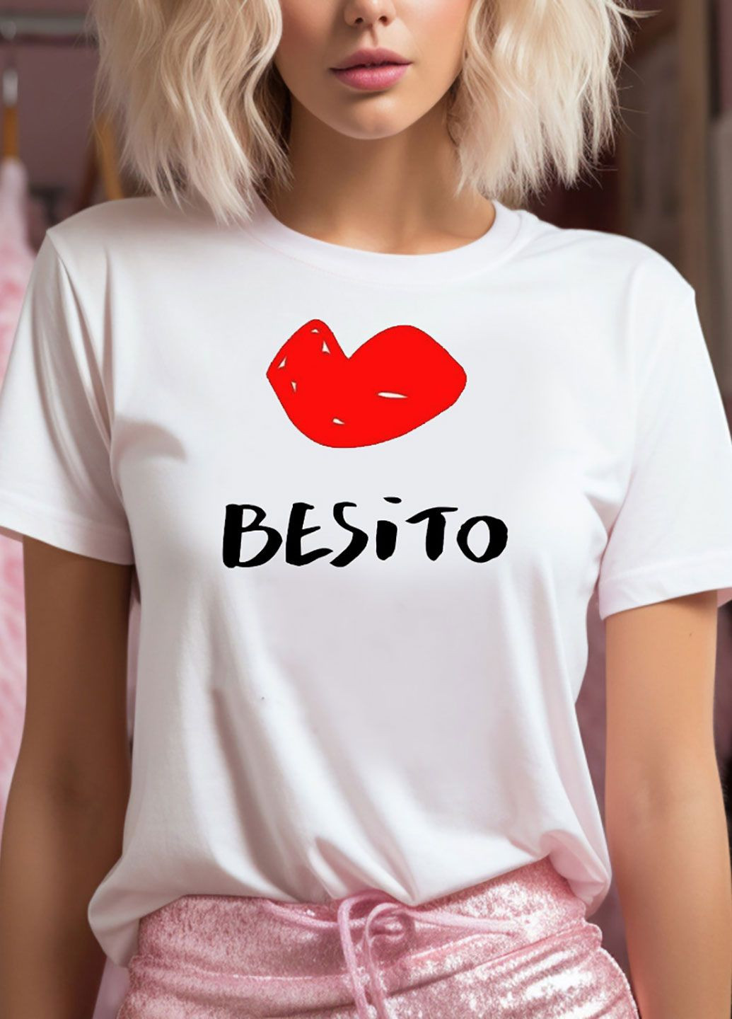 Белая летняя футболка женская белая besito Zuzu