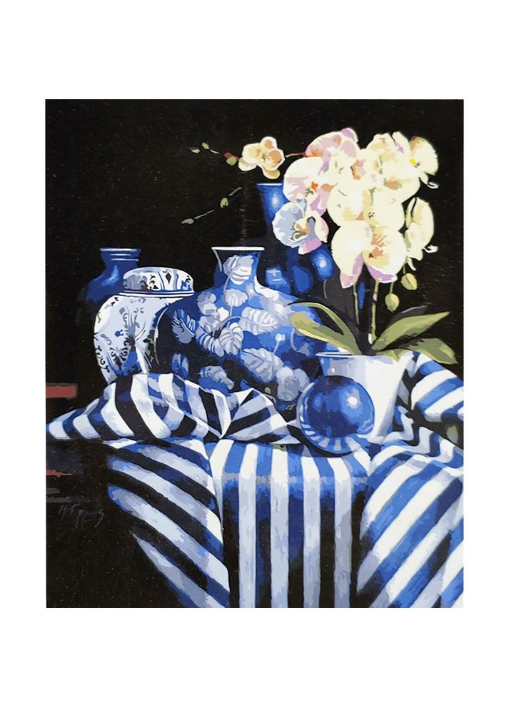 Картина по номерам Орхидеи с лаком см для творчества и релаксации рисования Strateg (369758672)