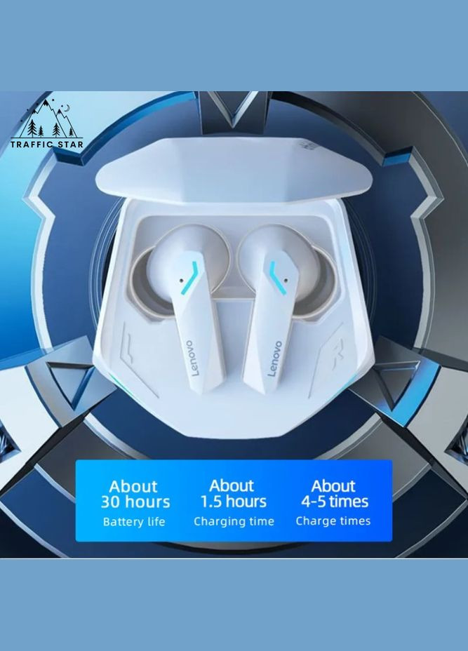 Навушники GM2 Pro White | Bluetooth 5.3 | до 5 годин на одному заряді Lenovo (354224331)