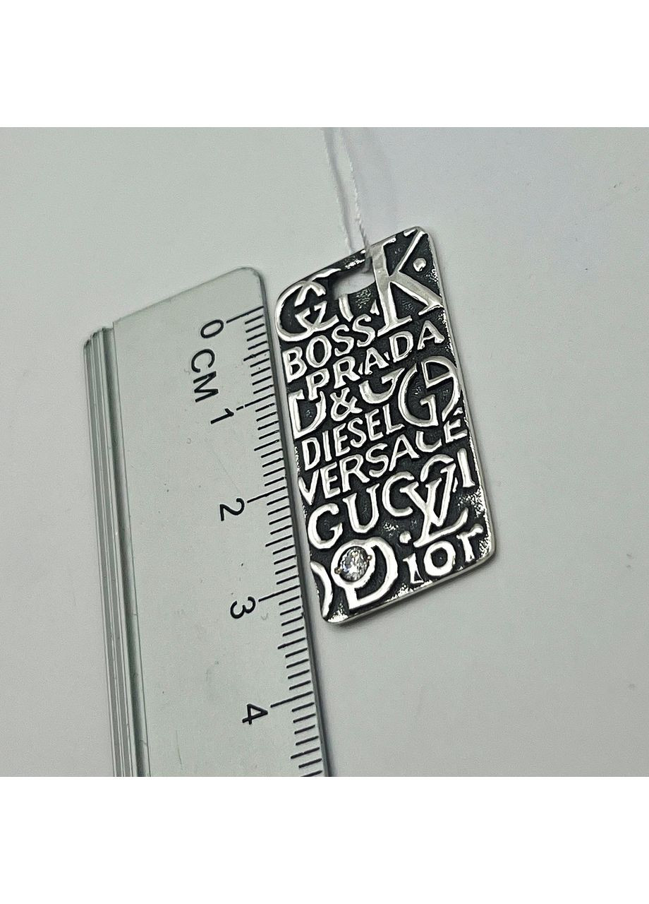 Кулон срібний з кубічним цирконієм "Попурі" 6,74 г No Brand (369737173)