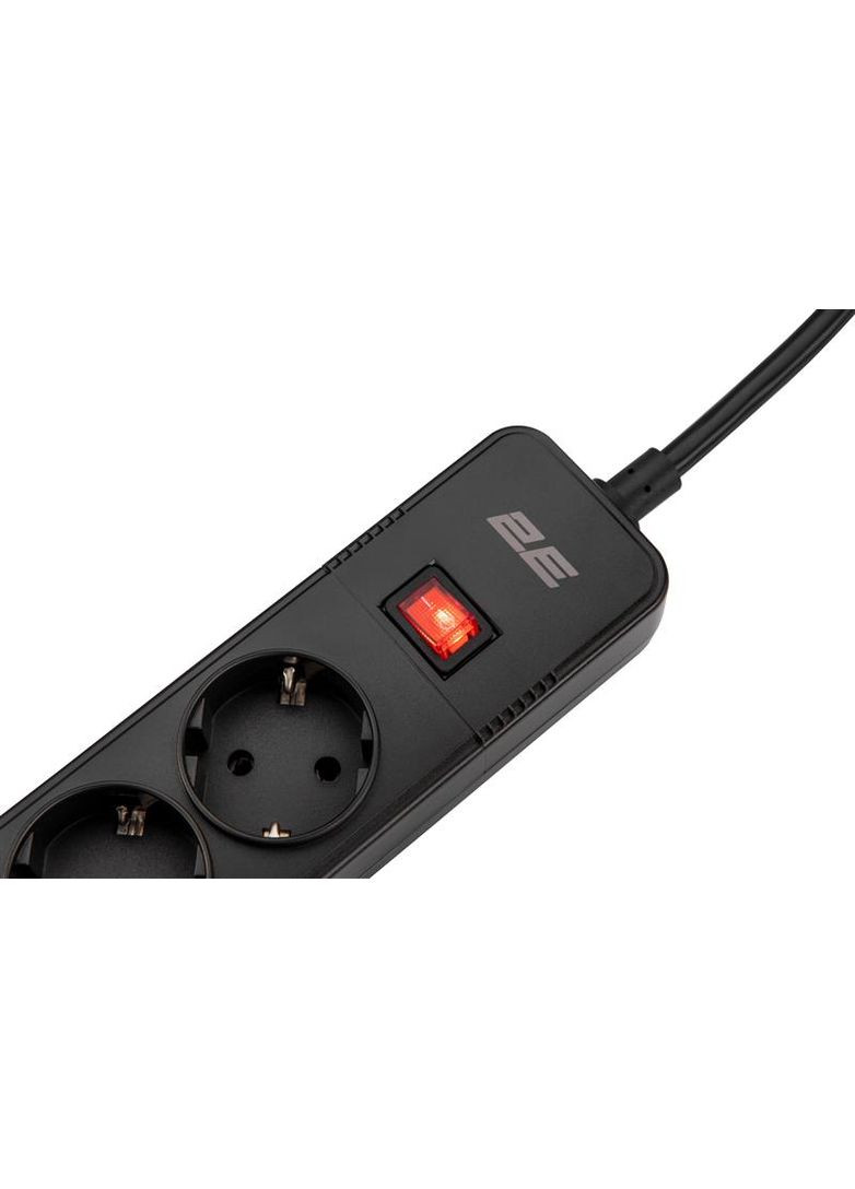 Мережевий фільтр 5хSchuko, 2 м (-SP515M2USBBK) 2E (336957253)