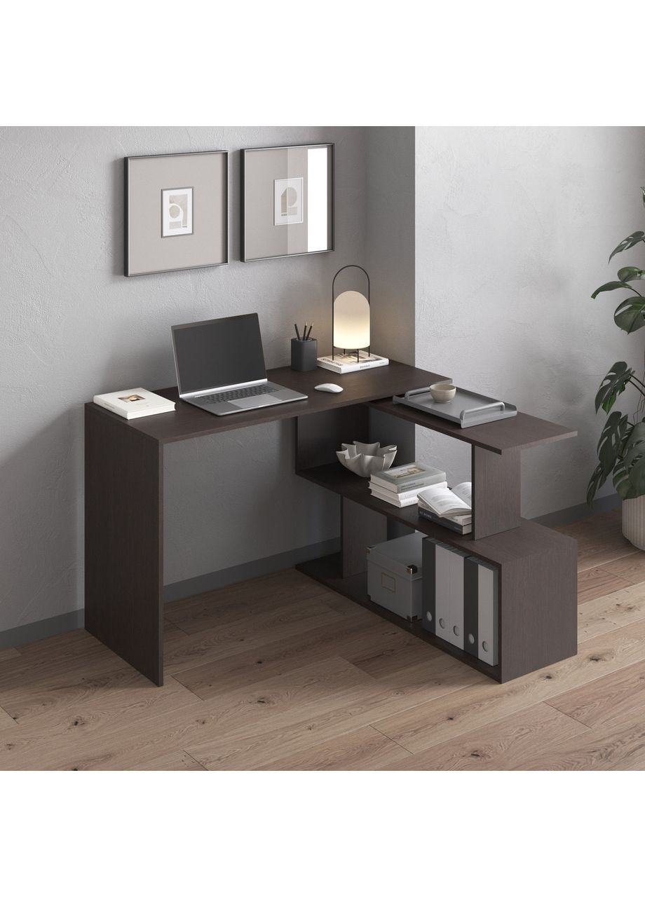 Письменный стол-трансформер, компьютерный поворотный стол 1200x766x500 венге темный (hm-41-vg) VAYS (363134959)