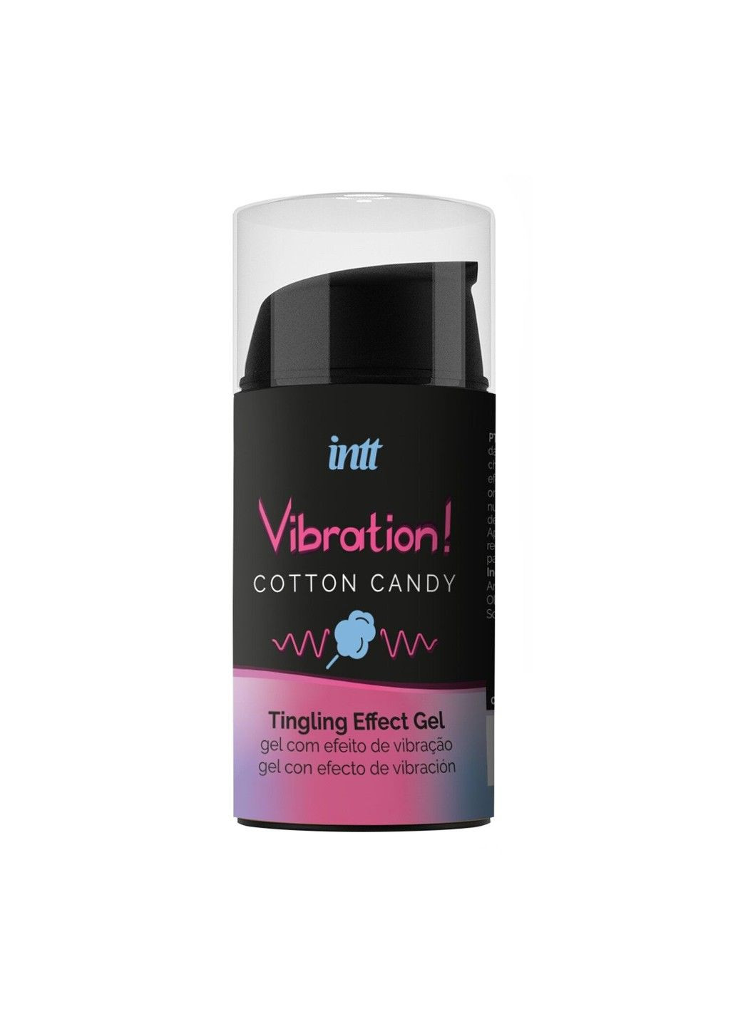 Жидкий вибратор Vibration Cotton Candy (15 мл), густой гель, очень вкусный, действует до 30 мин Intt (298748435)
