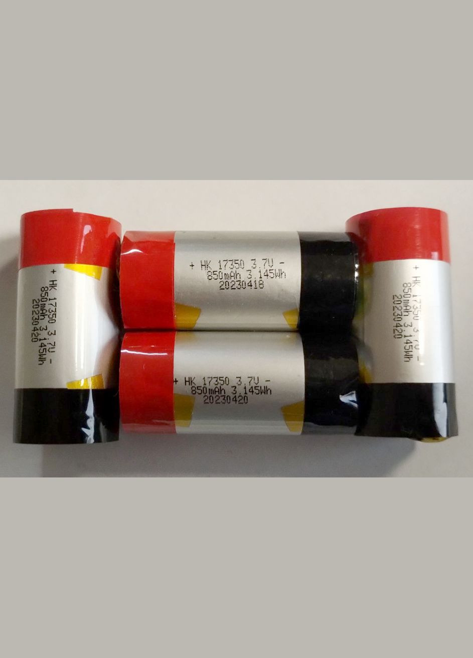 Аккумулятор 17350, 850 mah No Brand (332984771)