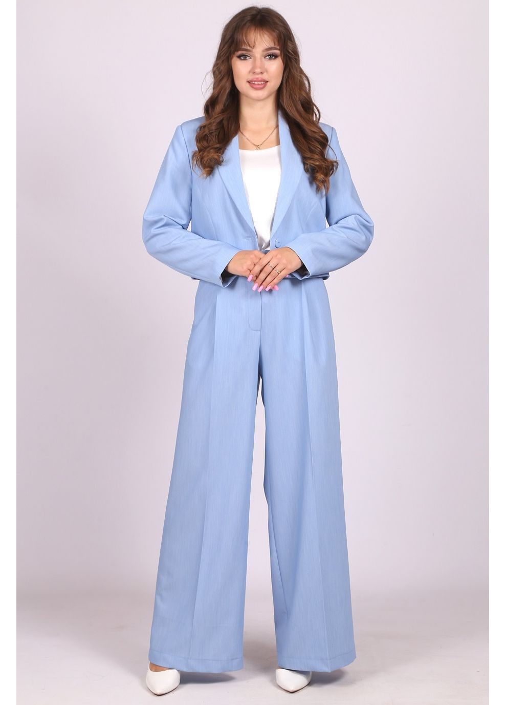 Костюм женский 443 меланж тиар голубой Актуаль (350669717)