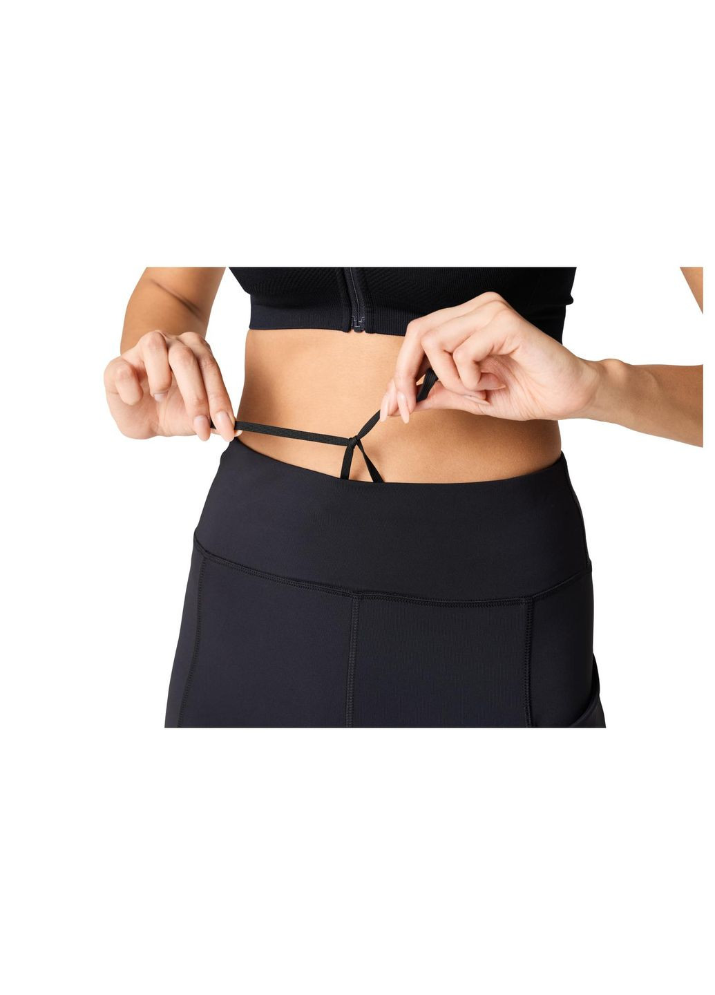 Спортивні легінси з кишенею для телефону для жінки HYDROCOOL® 473233 чорний Crivit (362894804)