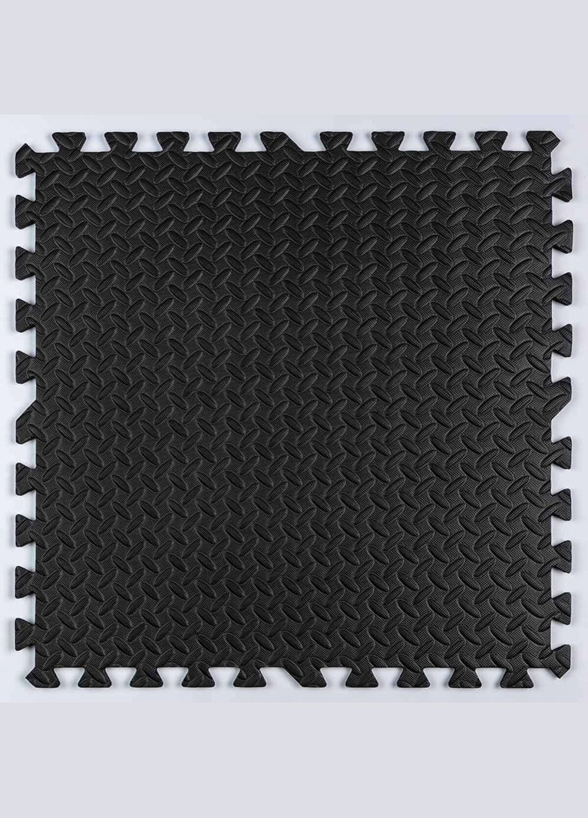 Пол пазл - модульне покриття для підлоги SW-00001169 Чорне 600x600x10мм Sticker Wall (297847350)