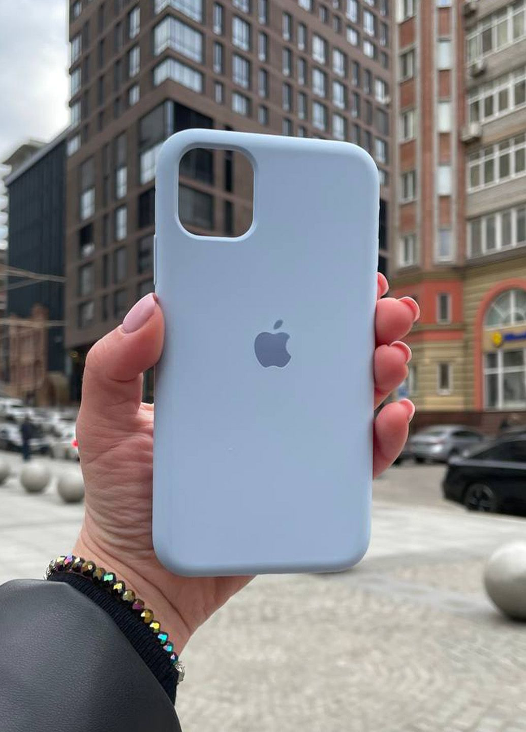 Чехол для iPhone 11 Pro Max голубой Lilac Cream Silicone Case силикон кейс No Brand (289754165)
