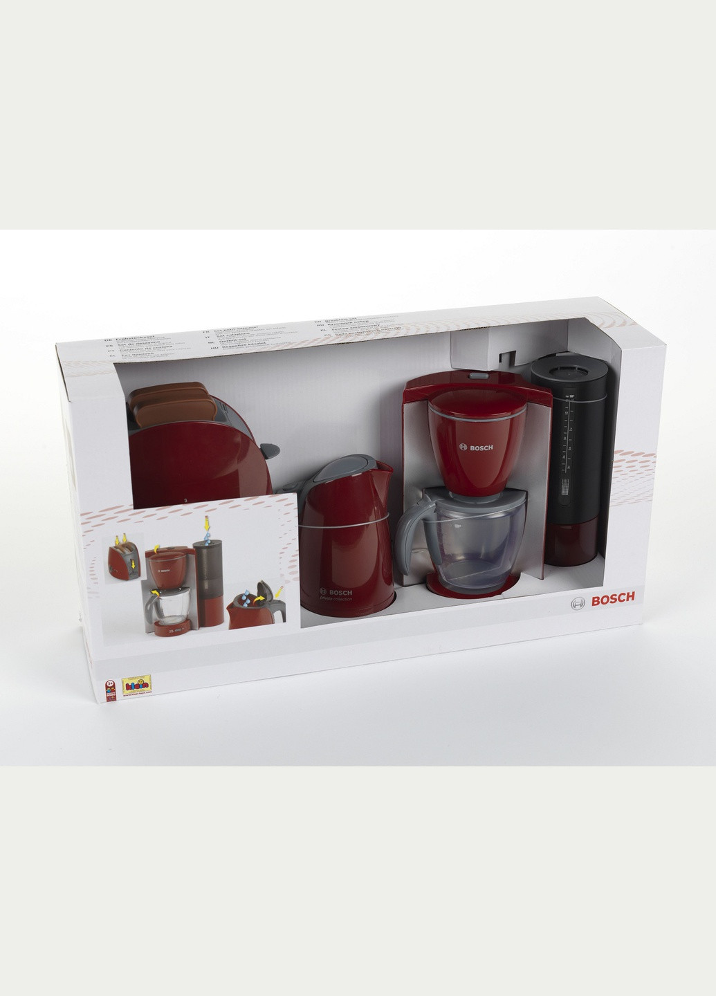 Игрушечный набор для завтрака Bosch с тостером, кофеваркой и чайником 9580 (9049) Klein (295043616)