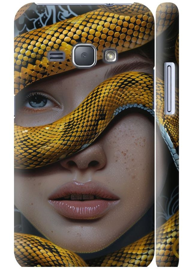 3D пластиковий глянцевий чохол 'Обійми змії' для Endorphone Samsung Galaxy J1 (2016) Duos J120H (289530804)