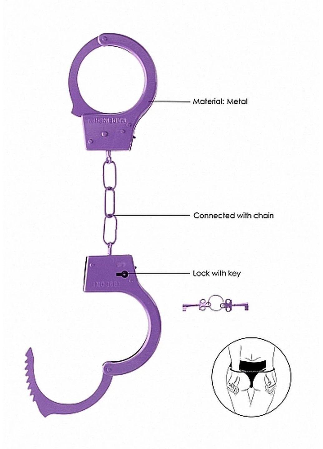 Наручники металеві Ouch! Beginner's Handcuffs Ouch! (311510037)
