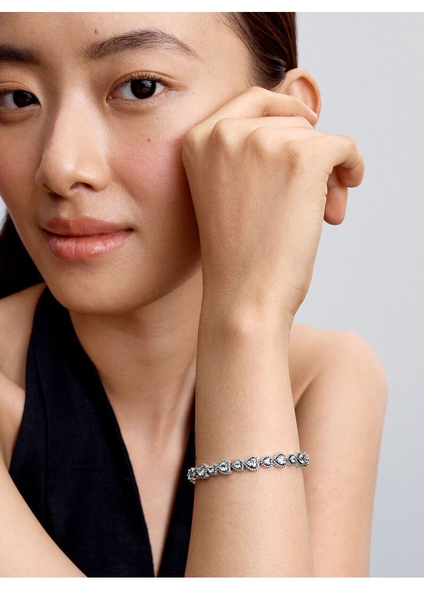 Срібний браслет Пандора "Ореол сердець" 593655C01 Kabluchka (355347152)