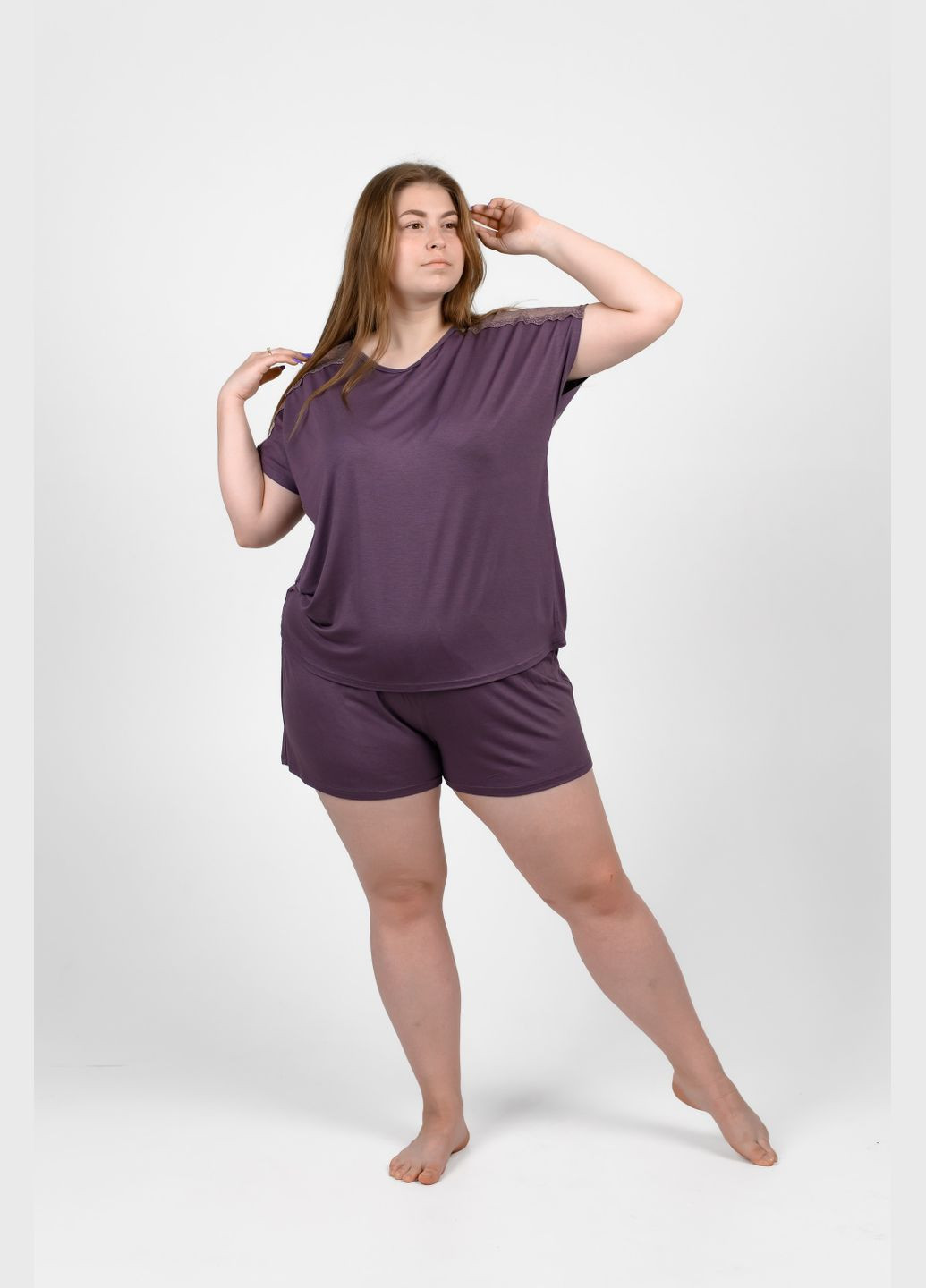 Светло-коричневая женский комплект больших размеров NEL