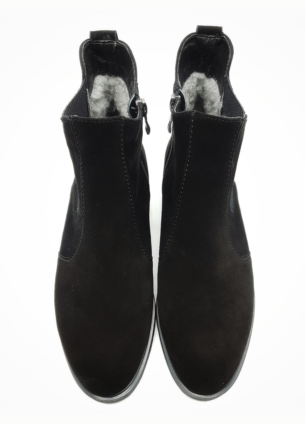 Осенние женские ботинки зимние черные замшевые p-11-4 25,5 см (р) patterns