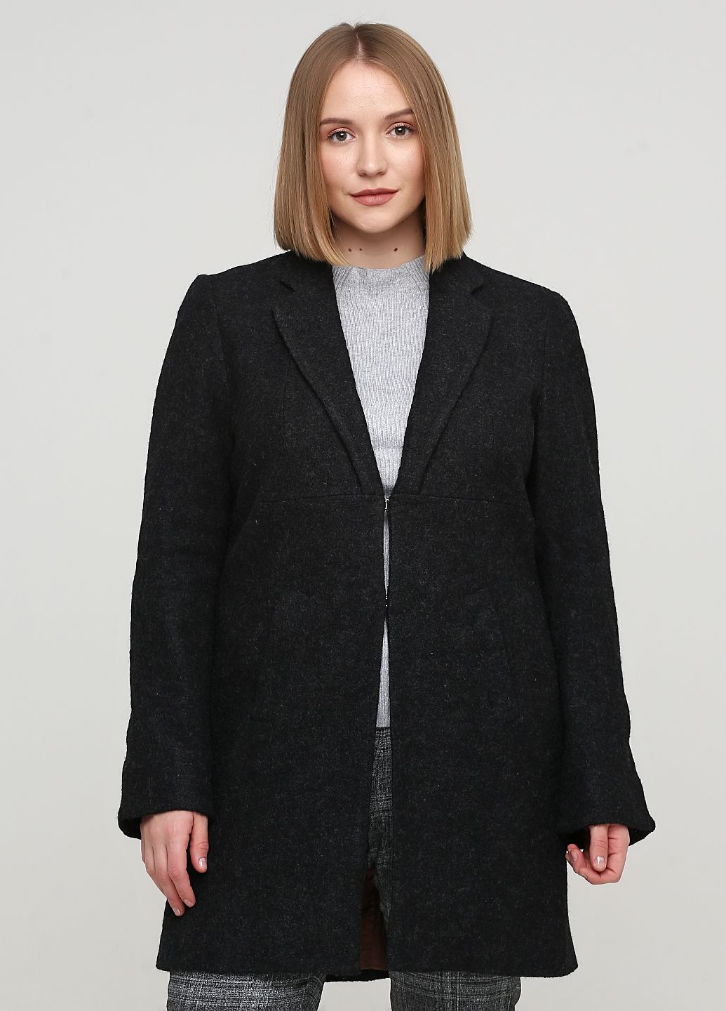 Темно-сіре демісезонне Пальто S.Oliver