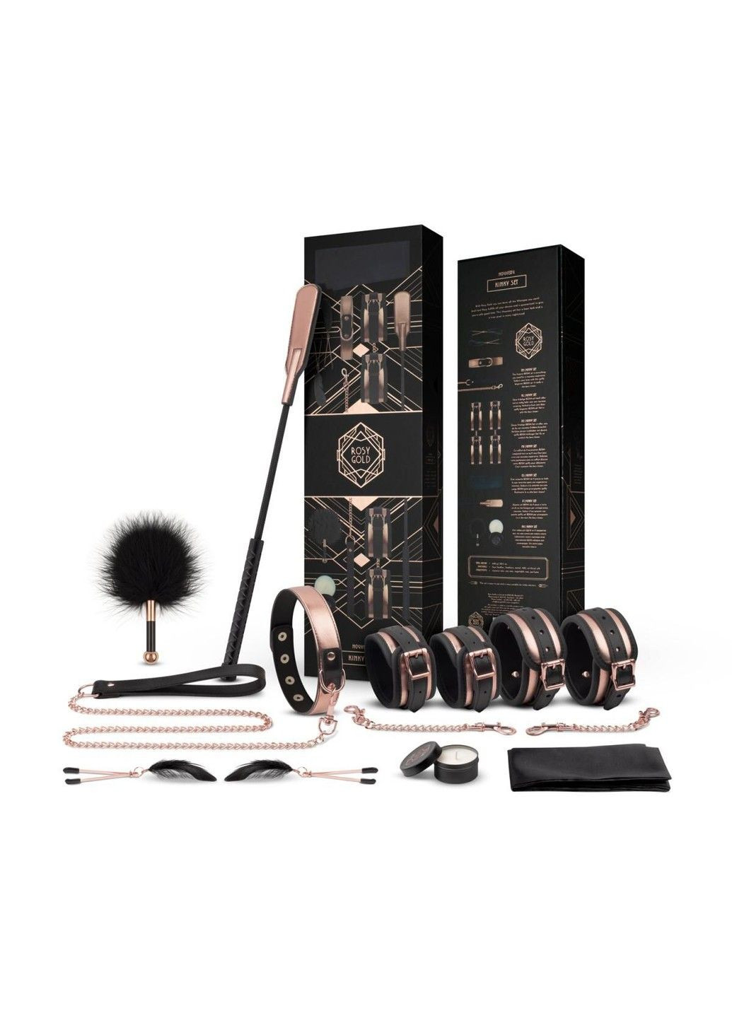 Шикарний набір для BDSM – Nouveau BDSM set, 9 аксесуарів Rosy Gold (341528145)
