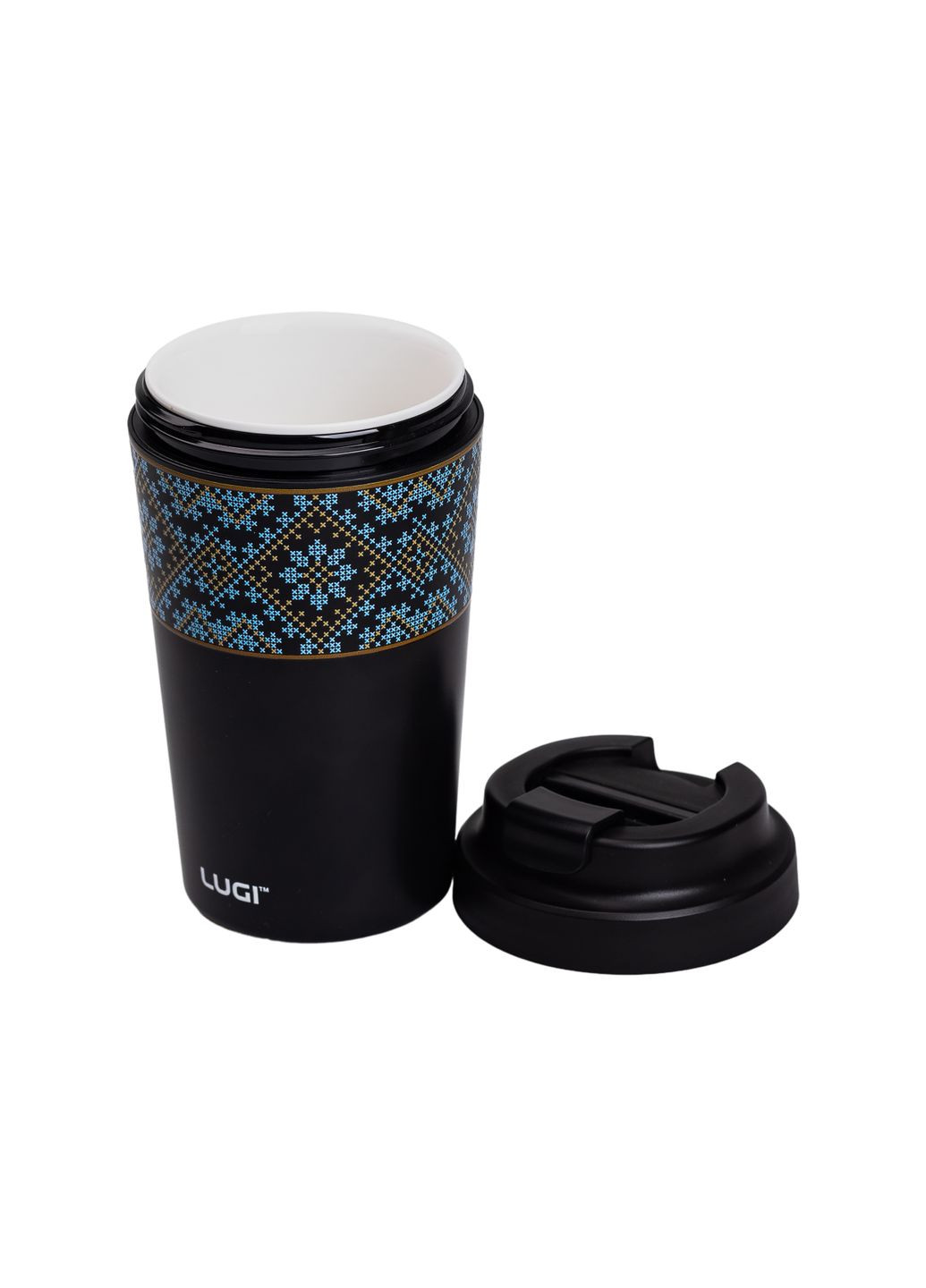 Термочашка Вишиванка 380 мл з кришкою на защіпці, Yiwu (324069943)