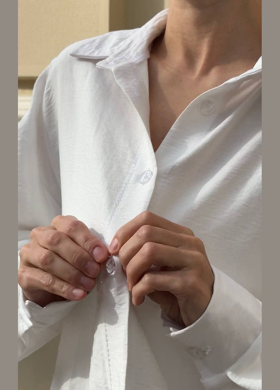 Сорочка оверсайз з жатого льону LeVi (335878620)