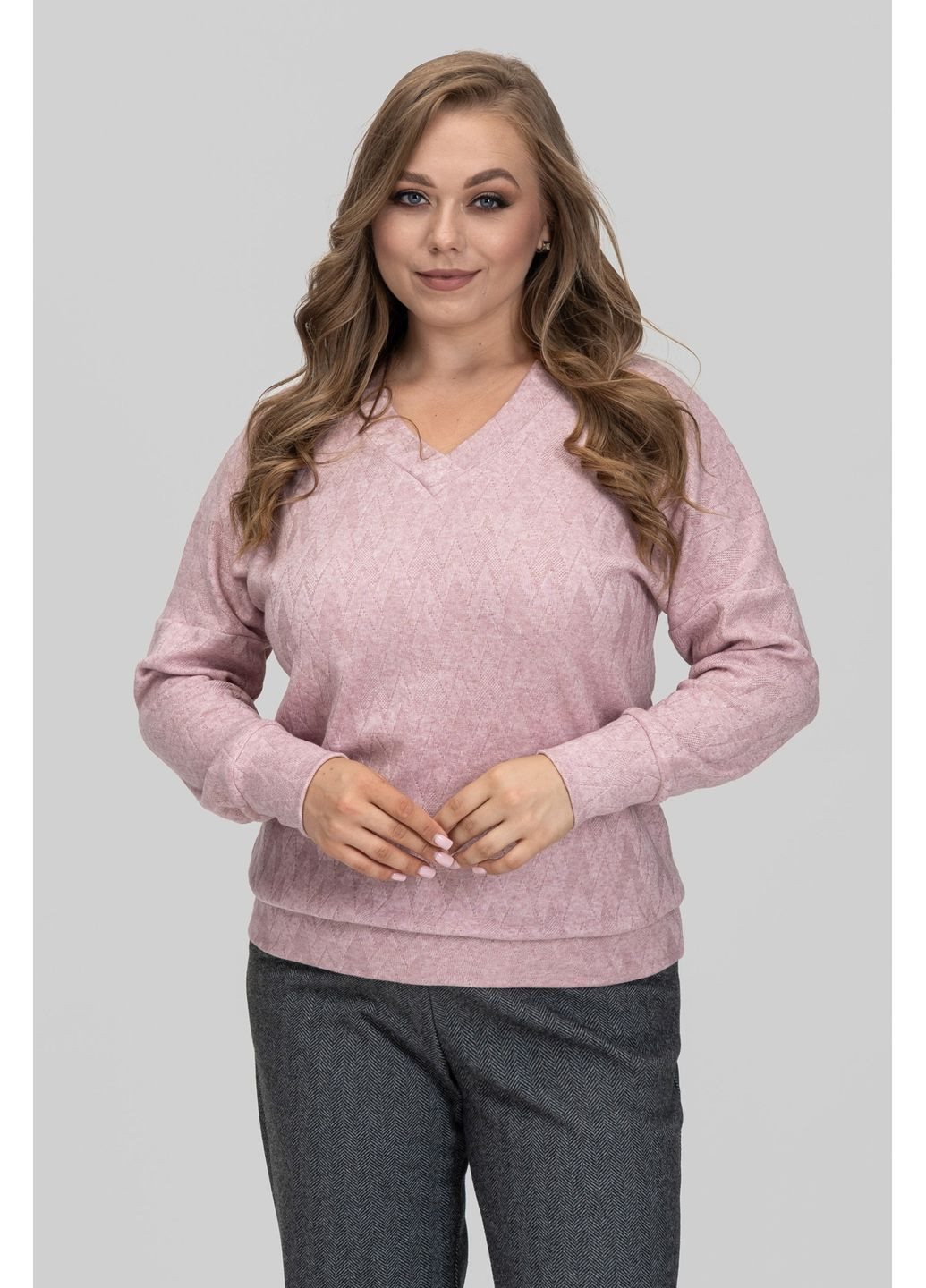 Розовый демисезонный женский свитер из ангоры мелисса all posa (ap102600p) A'll Posa