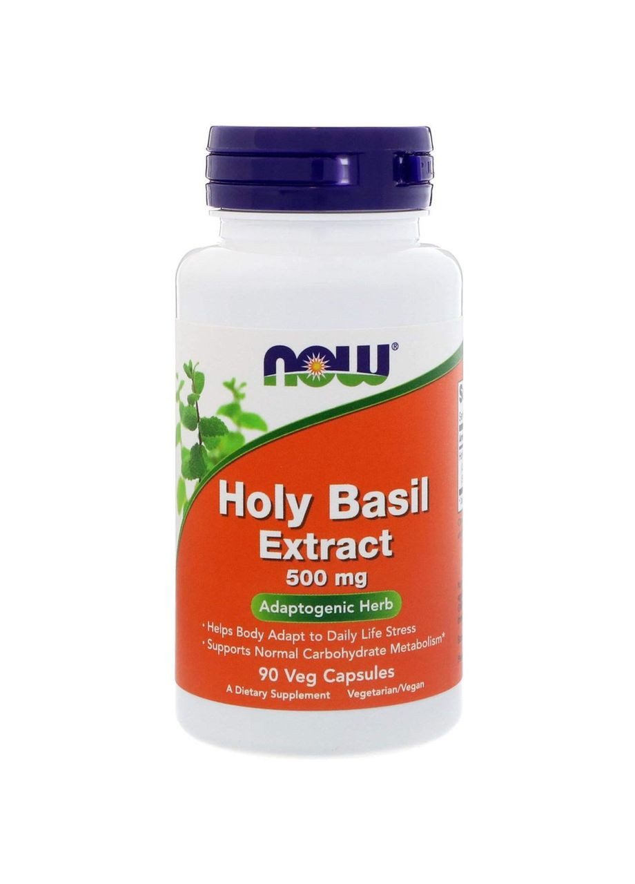 Базилик священный Holy Basil 500 мг 90 вегетарианских капсул Now Foods (364314300)