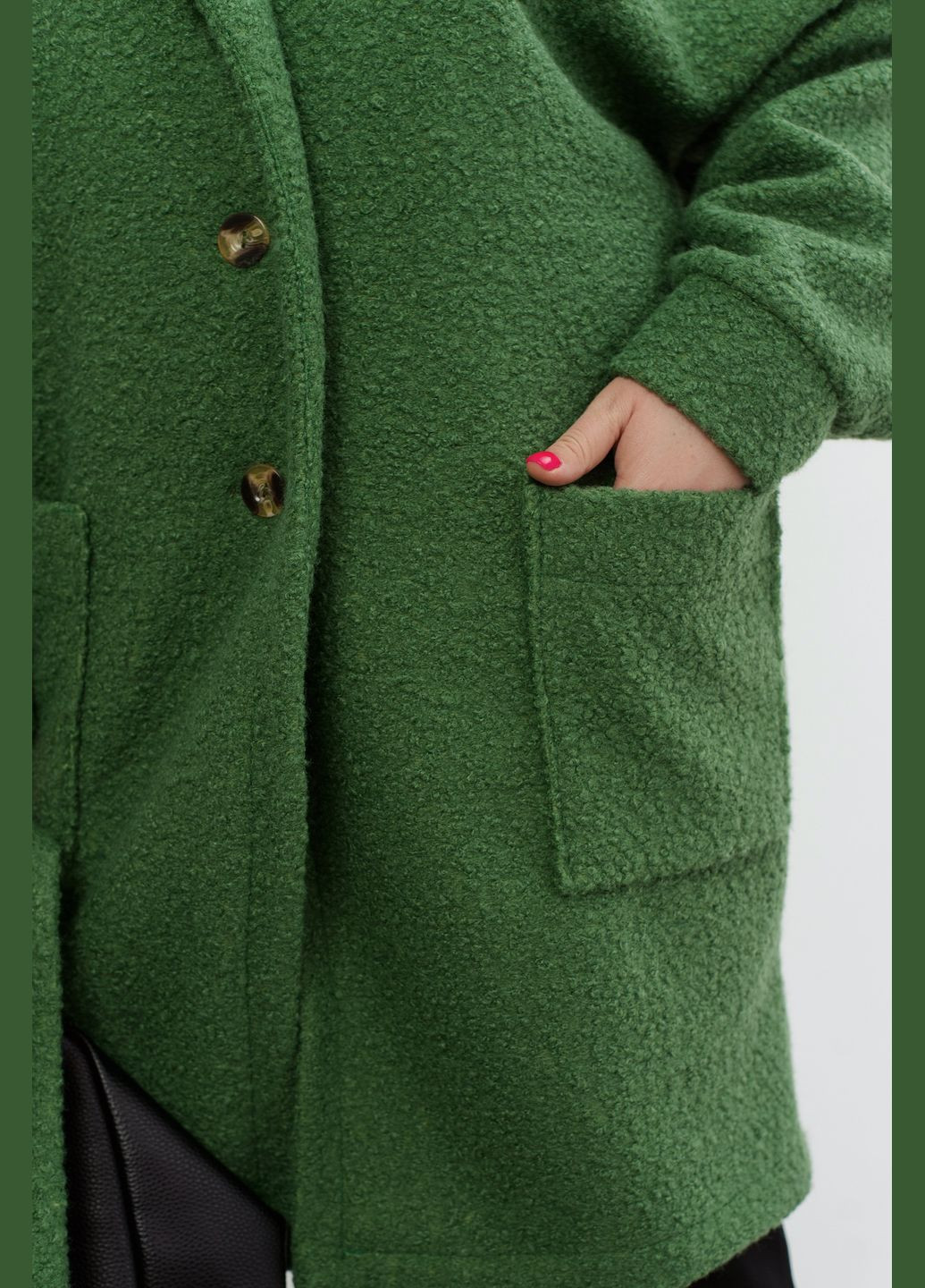 Зелене демісезонне Демісезонне пальто оверсайз No Brand