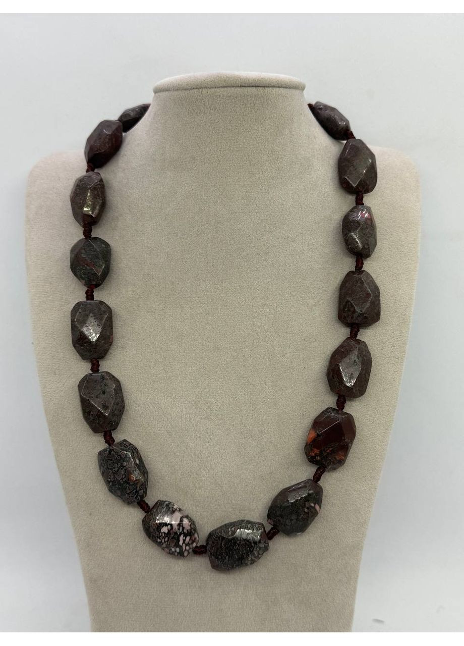 Ожерелье из бронзита 45 см Комбинированный No Brand (363829817)