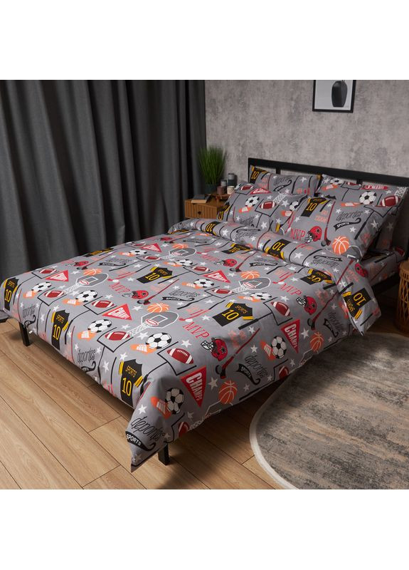 Комплект постельного белья Бязь Gold Люкс King Size 220x240 наволочки 4х50х70 (MS-820008893) Moon&Star Champion’s Rest (356115394)