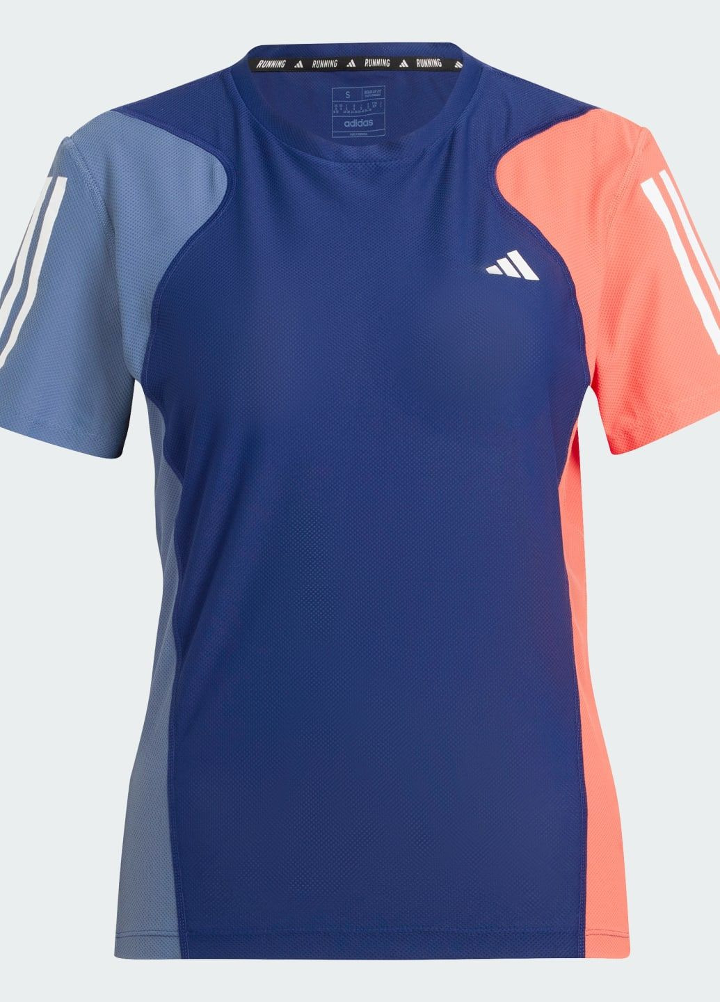 Синя всесезон футболка own the run colorblock adidas