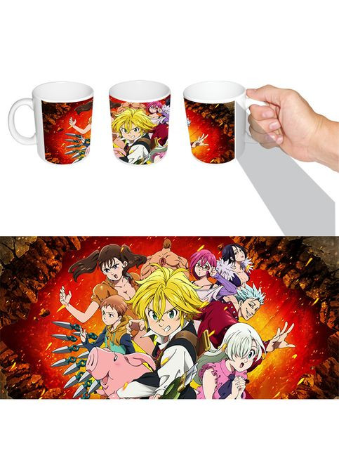 Чашка белая аниме Семь 7 смертных грехов (z0052) No Brand (327003815)