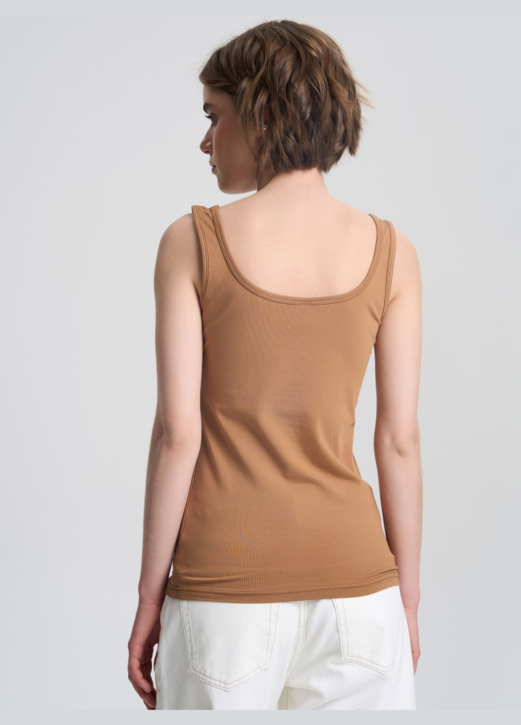 Майка женская на широких бретелях в бирюзовом цвете ТМ РОЗА Роза — 326488046