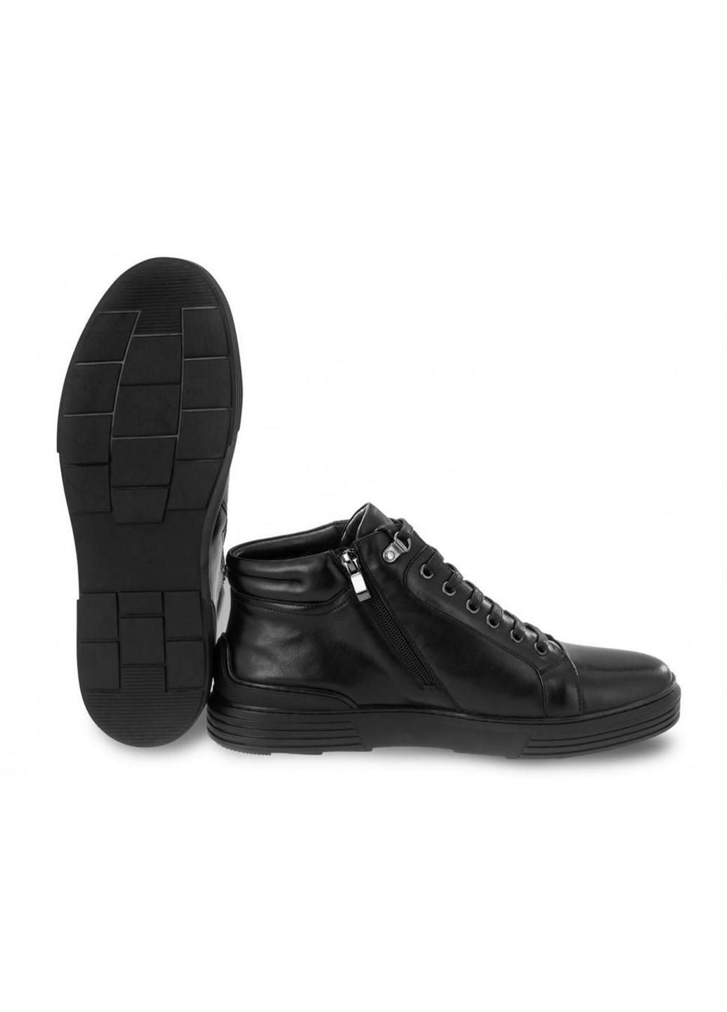 Черные зимние ботинки 7194026-б цвет черный Carlo Delari