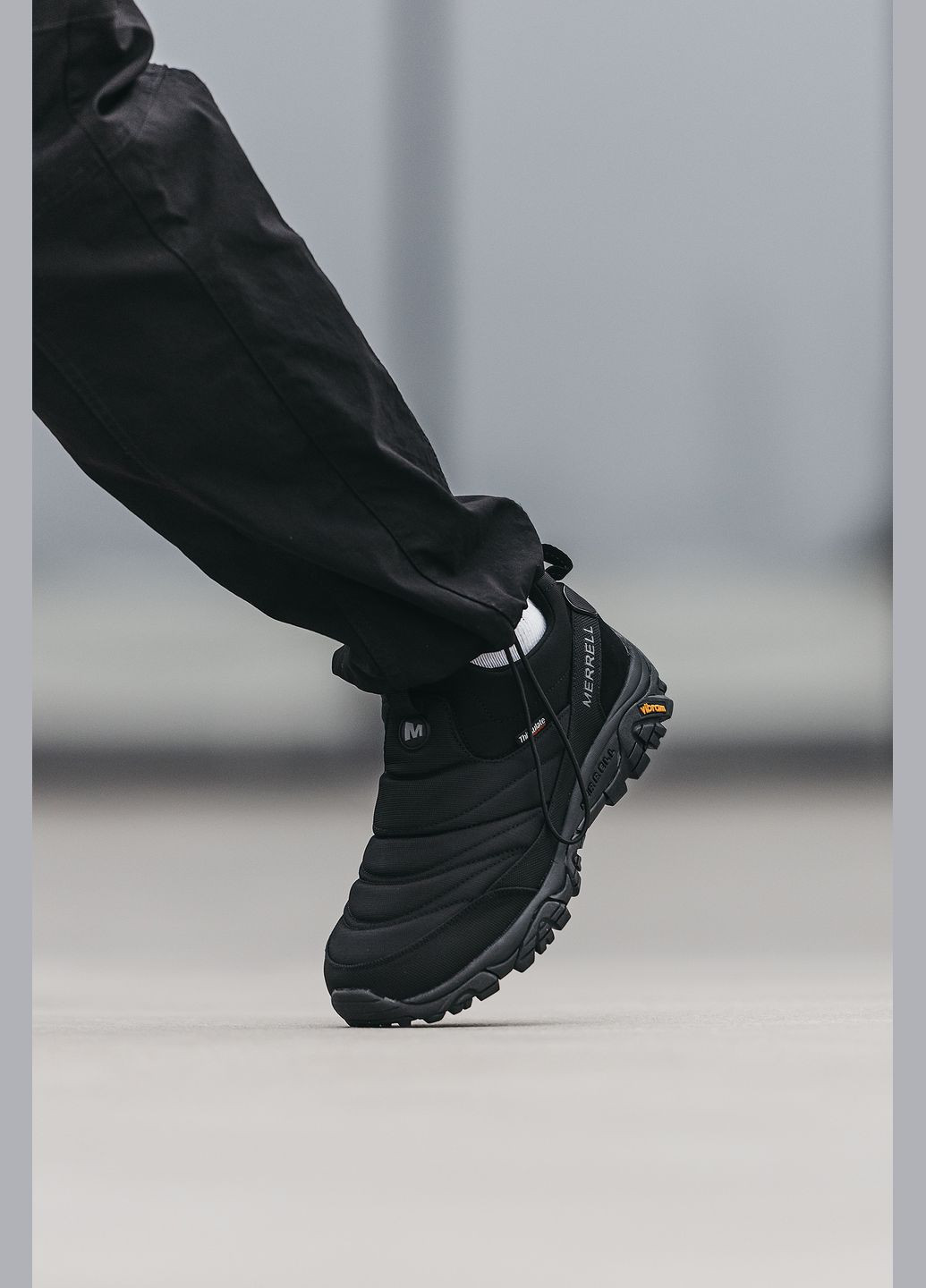 Чорні Зимовий кросівки зимові чоловічі merrell thinsulate winter gore-tex black | меррел чорні No Brand