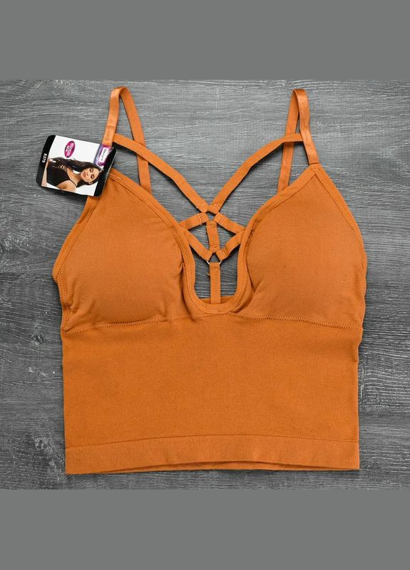 Подовжений топ з чашками та портупеєю спереду No Brand — 342059404