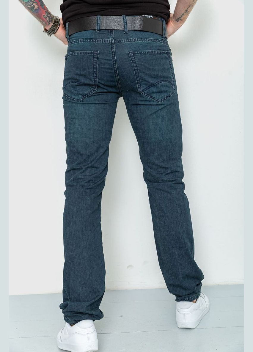 Темно-синие демисезонные джинсы мужские, цвет темно-синий, Denenburg