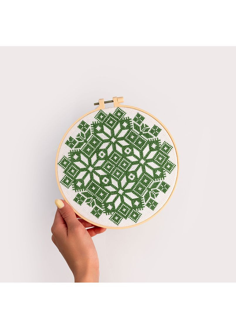 Набор для вышивания Ø190 мм x Diva Olivka «Мандала» зеленый Orner (369141475)