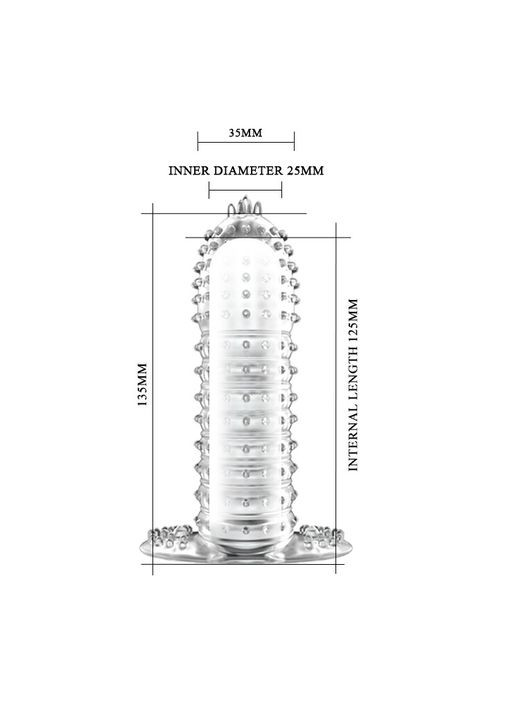 Насадка на член - Penis Sleeve, 13.5 см. LyBaile (335863115)