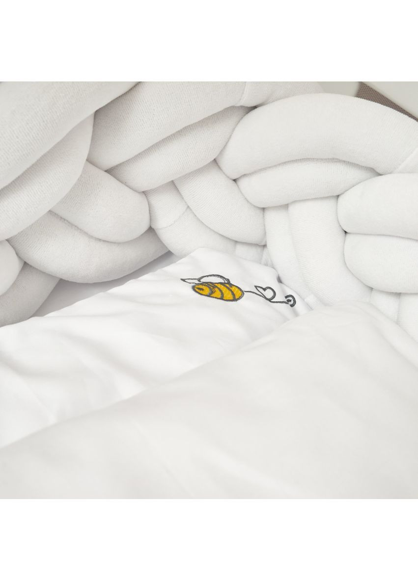 Комплект постільної білизни Ромашка, сатин, 3 предмети, білий () Twins 3056-TR01 (362184737)