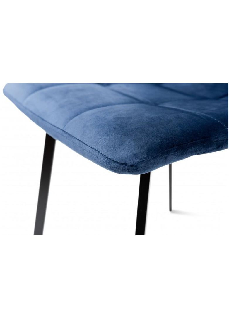 Кухонний стілець Mentos велюр Синій/Чорний Мікс Меблі 855242-01 855242 Мікс меблі (355468225)