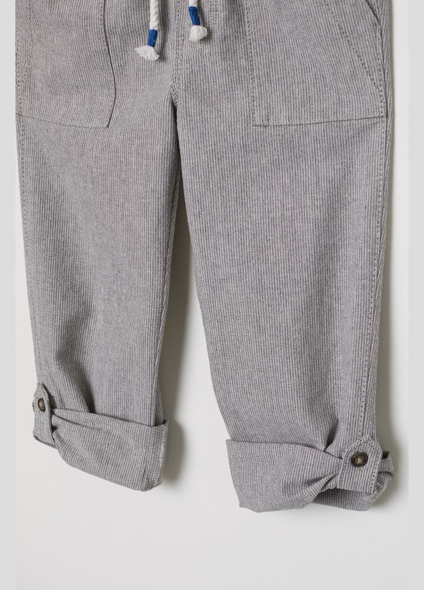 Серые повседневный, кэжуал демисезонные брюки прямые H&M