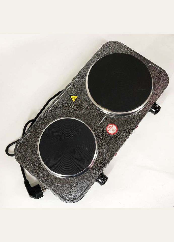 Настільна плита електрична SB-065 2500 Вт, Електроплита подвійна, двоконфоркова настільна Sea Breeze (365670318)