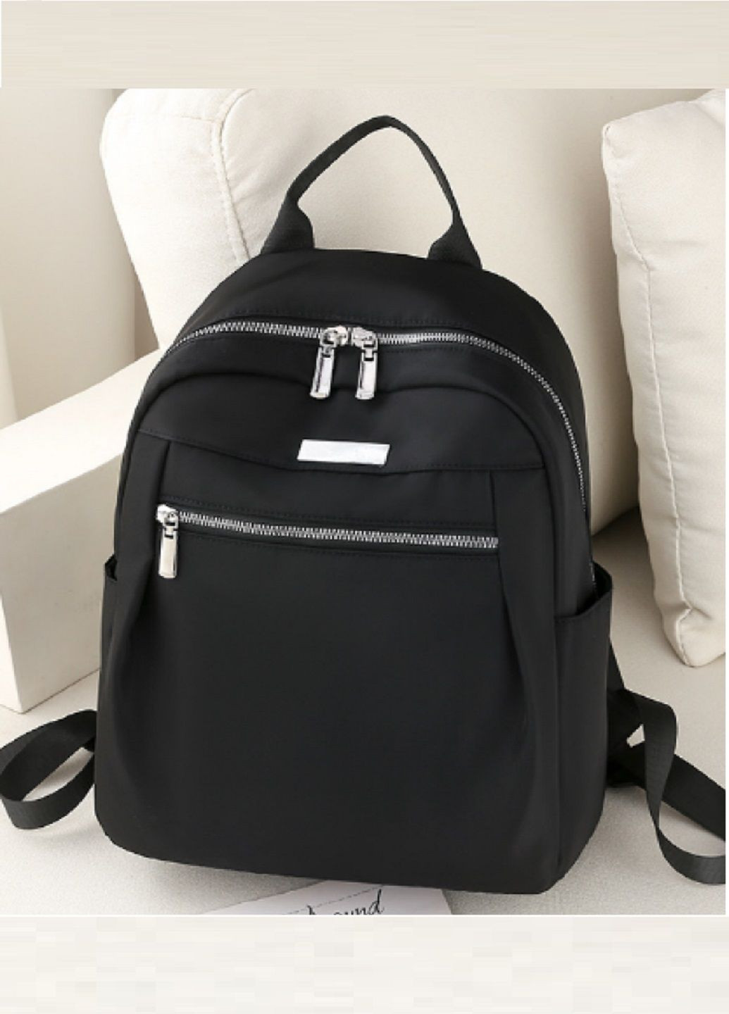 Городской женский черный рюкзак No Brand (300216607)