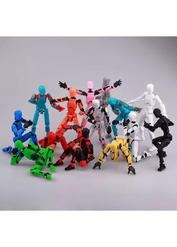 3D-печатный манекен персонаж сборки игрушек игры для родителей и детей Lucky 13 Dummy Фиолетовый No Brand (362453078)