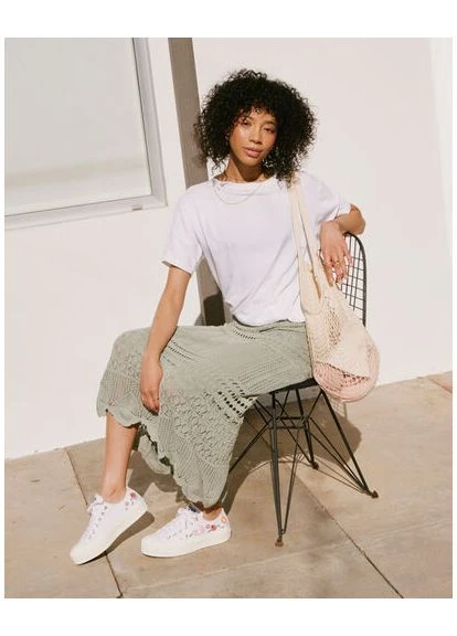 Кеди з вишивкою Converse білі (389066634)