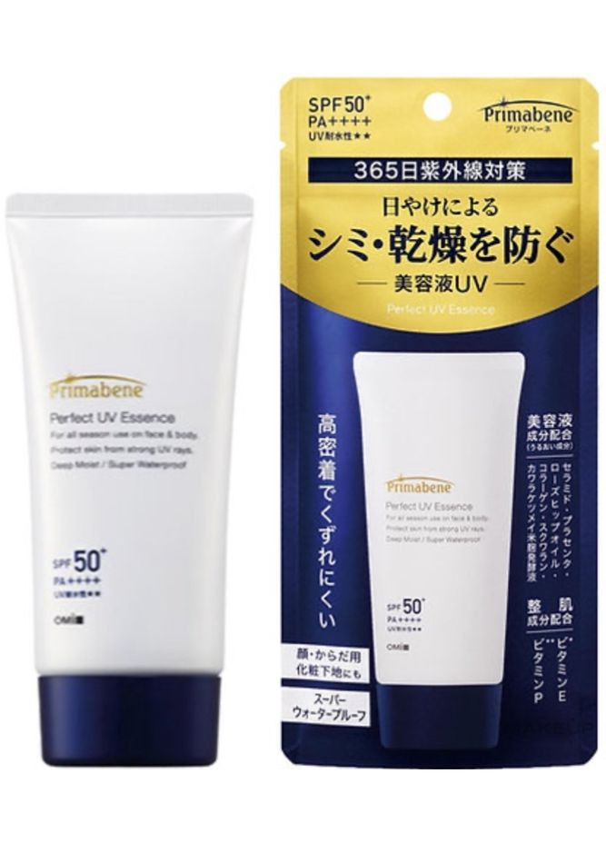 Антивозрастная эссенция с экстрактом плаценты и платины Primabene Perfect Uv Essence SPF50+PA+++ 70g (1378592-18690975) Omi Brotherhood (368612481)